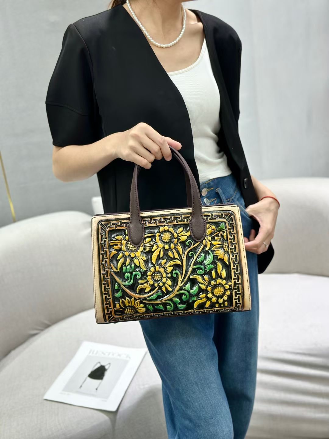 RH8876-1 Chinese Floral - Embroidered Handbags designer bag Support customization