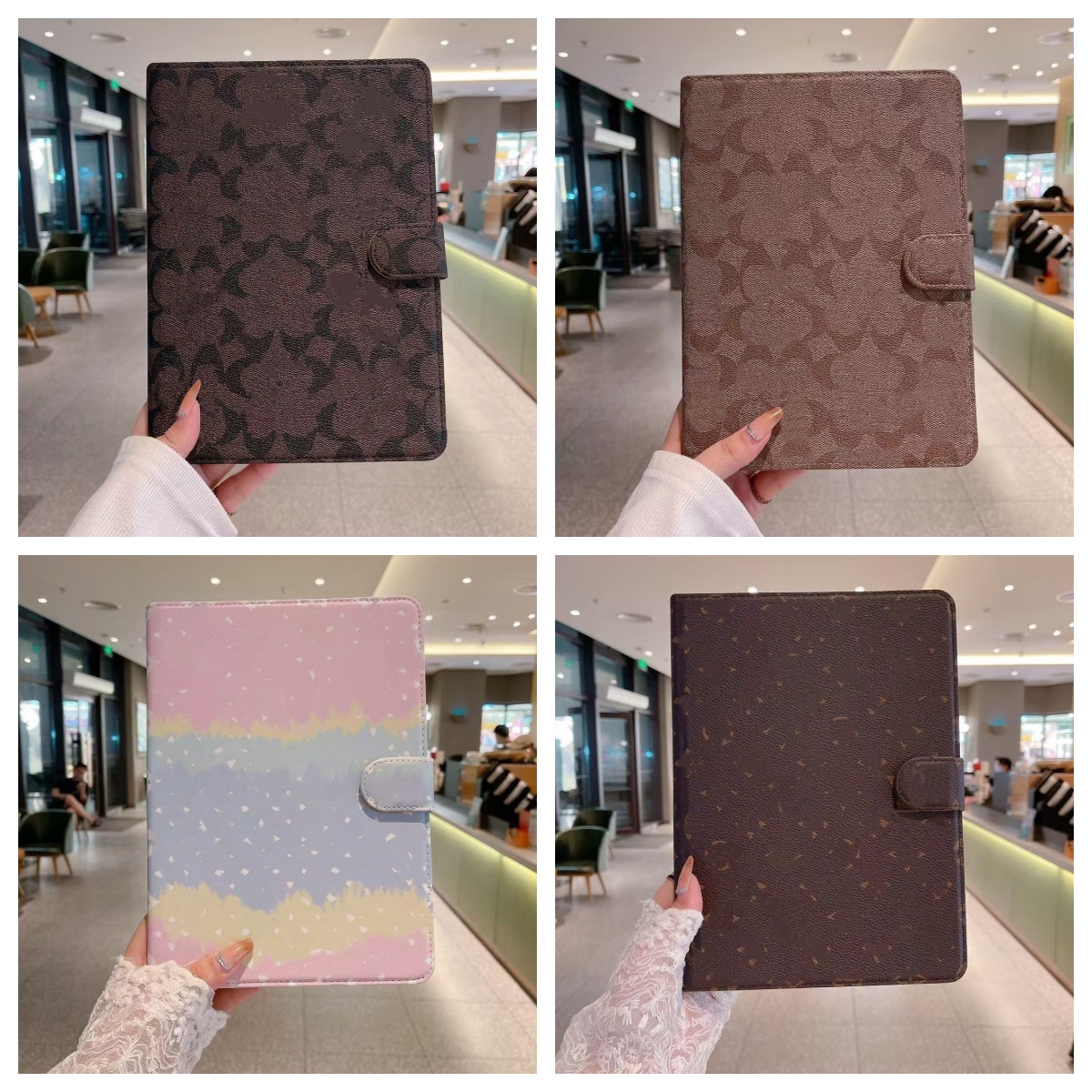 for IPad Pro 12.9 11 Inch Tablet PC High Grade Monogram ipad case 10.5 Air 6 ipad10.2 ipad6 ipad10 Designer Luxury Leather Card Slot Pocket Leather Protection Cover dhgate