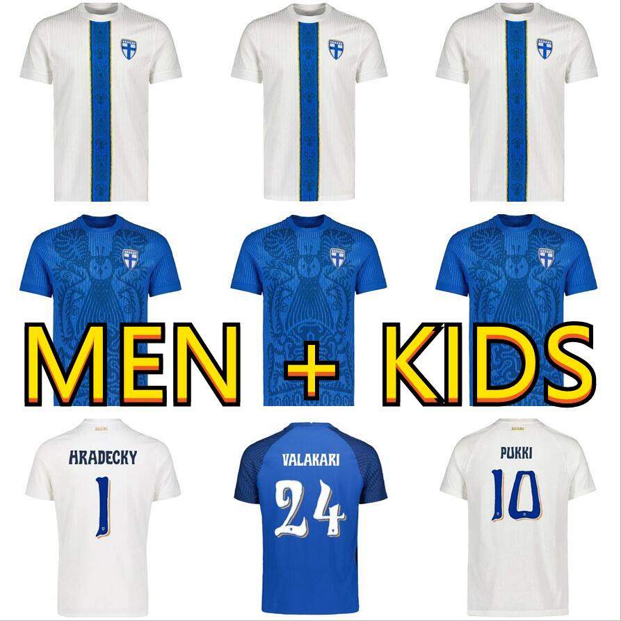2025 2026 Finland Home football Jersey shirt Kit 25 26 Away Soccer Jerseys Fan Player Men Kids kit Maillot CHAMBER trikot TAYLOR camiseta LOU HALLMAN BUCK maglia