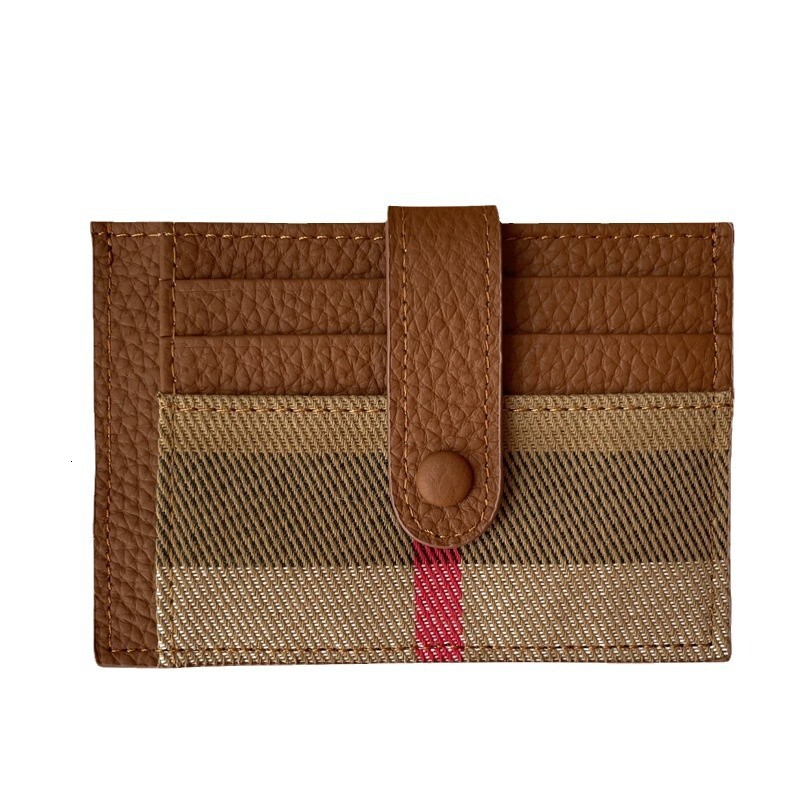 Free Shipping Women's One-piece Card Holder Designer Ultra-thin Mini Exquisite High-end 2025 New Genuine Leather Fashionable Premium Wallet