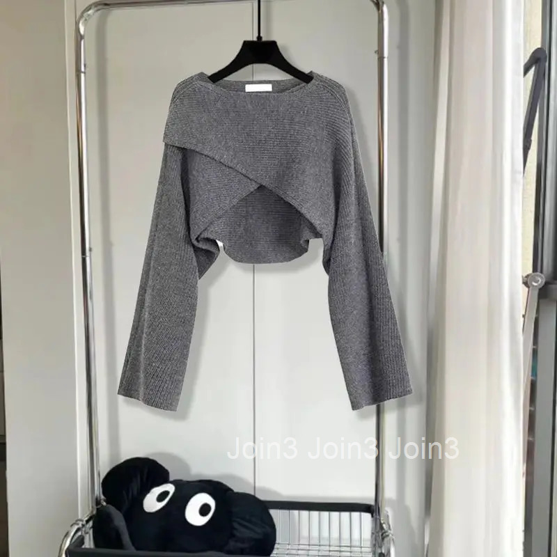 Knitted Pullovers Women Fall Winter Clothing Sueter Mujer O-neck Irreuglar Chic Jumper Korean Casual Y2k Sweater Tops Pull Femme