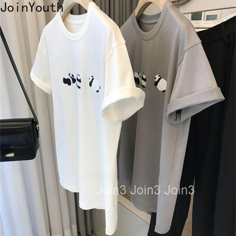 2025 Ropa Mujer Summer Tshirts White Shirts for Women O-neck Short Sleeve 3D Embroidery Y2k Tops Casual Chic Oversized T Shirt