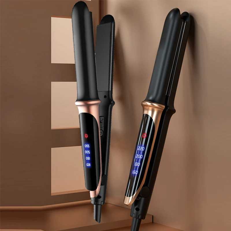 2 In 1 Professional Hair Straightener For Wet Or Dry Hair Electric Iron Curling Straightening Irons Smoothing Hair Styling ToolsXJ250621