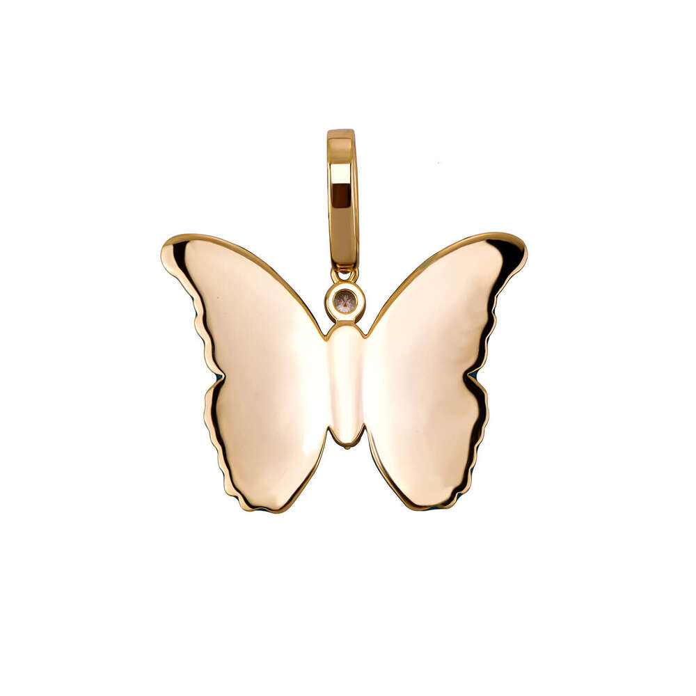 New Fashion Full Dia Luminous Butterfly Pendant Elegant Necklace for Men and Women