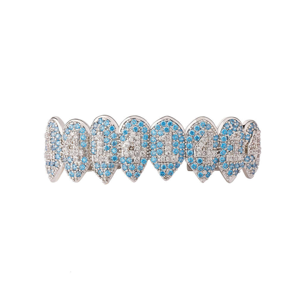 Full Dia Hip-Hop Brace Copper Inlaid Zircon HIPHOP Trendy Jewelry