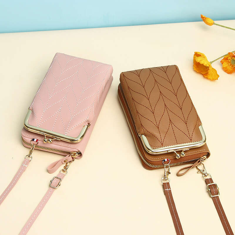 Hot Selling Mobile Bag for Women, Crossbody Shoulder Small Bag, Korean Style Solid Color Portable Phone Pouch, Multifunctional Ladies Wallet