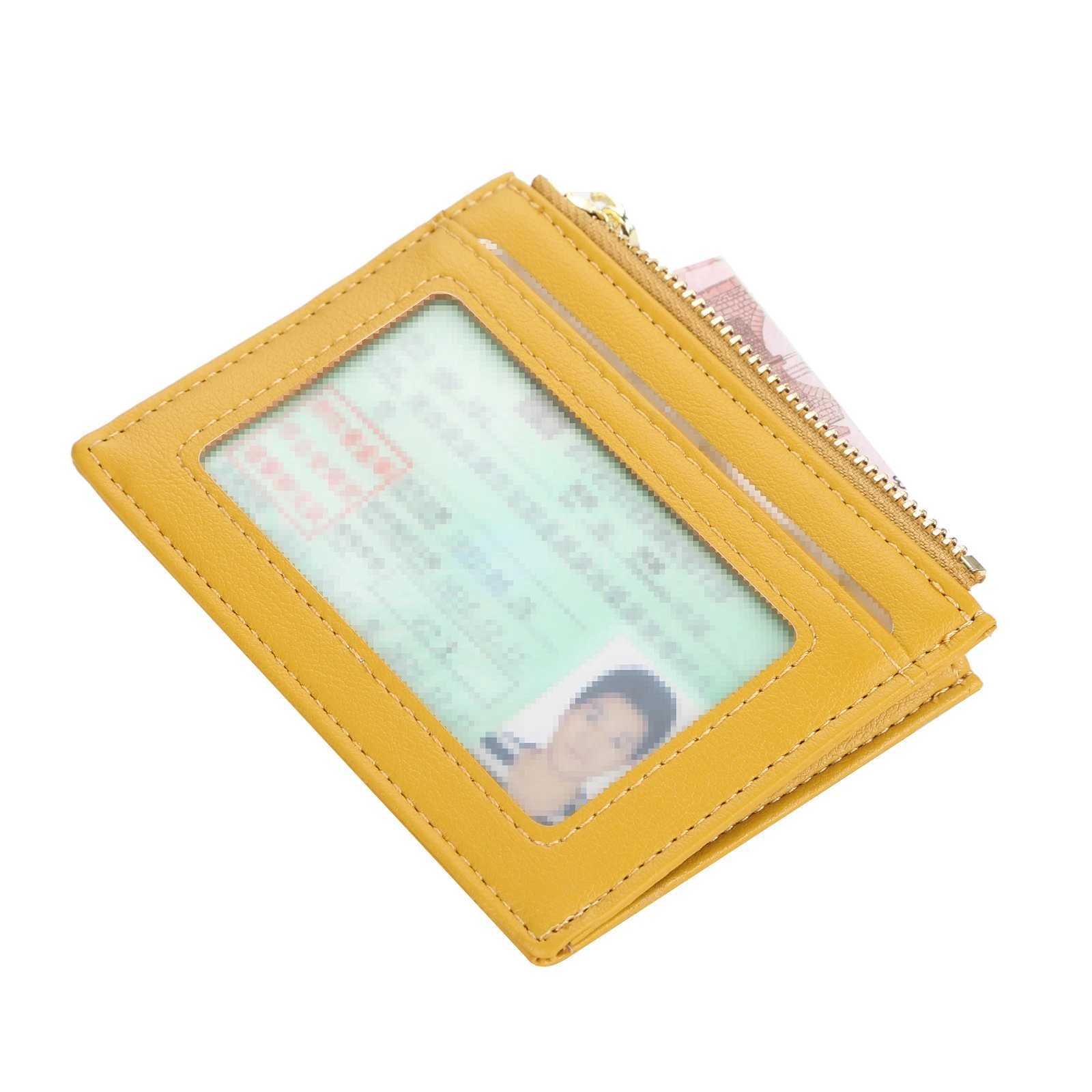 New Mini Women Wallets Card Wallets Slim Zipper PU Leather Top Quality Fashion Female Purse Card Holder Wallet Z250621