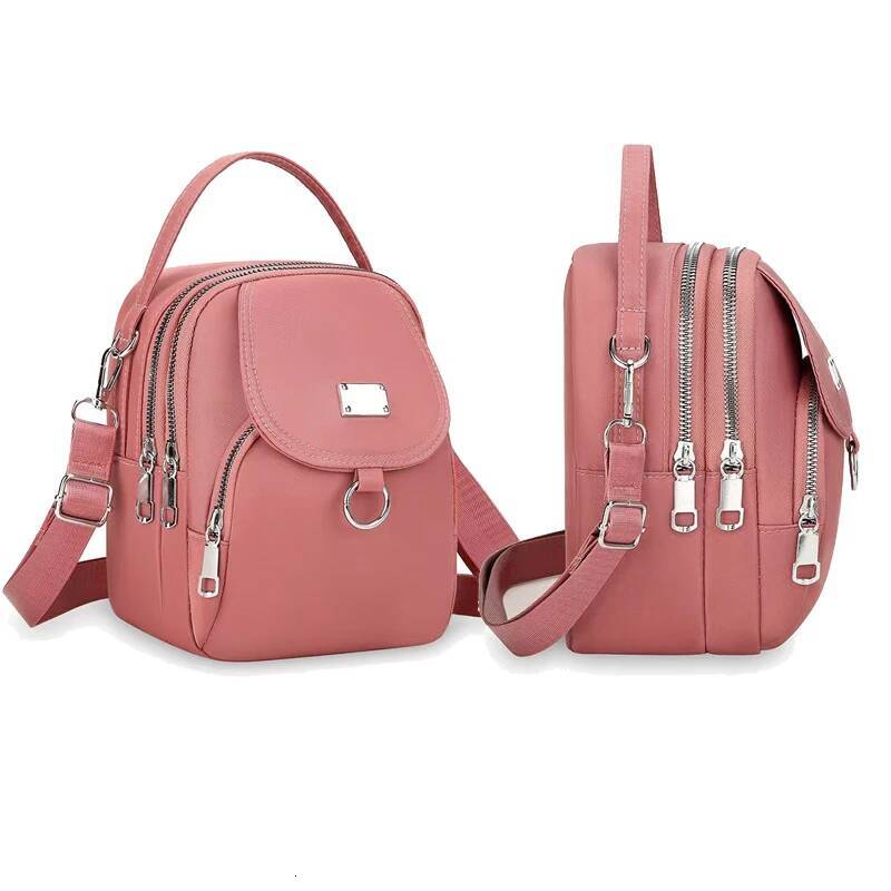 DHGM Durable Oxford Women Mini 3 Layers Shoulder Girls Shopping Phone Bag Lightweight Handbag Suitable For Going Out