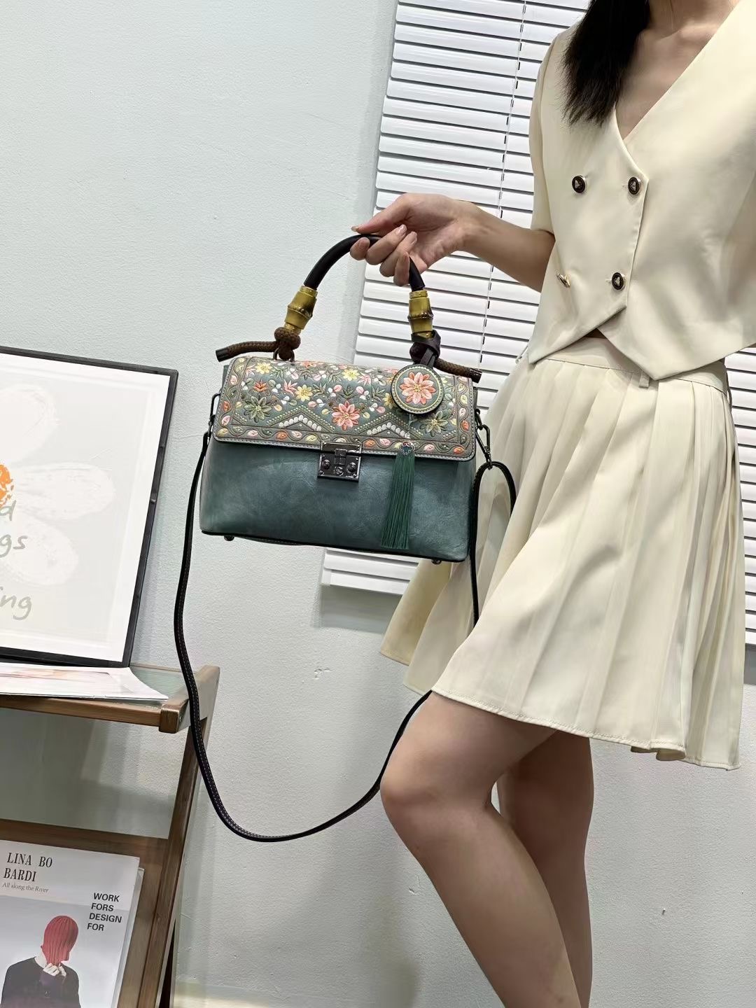 RH8766-1 Chinese Floral - Embroidered Handbags designer bag Support customization