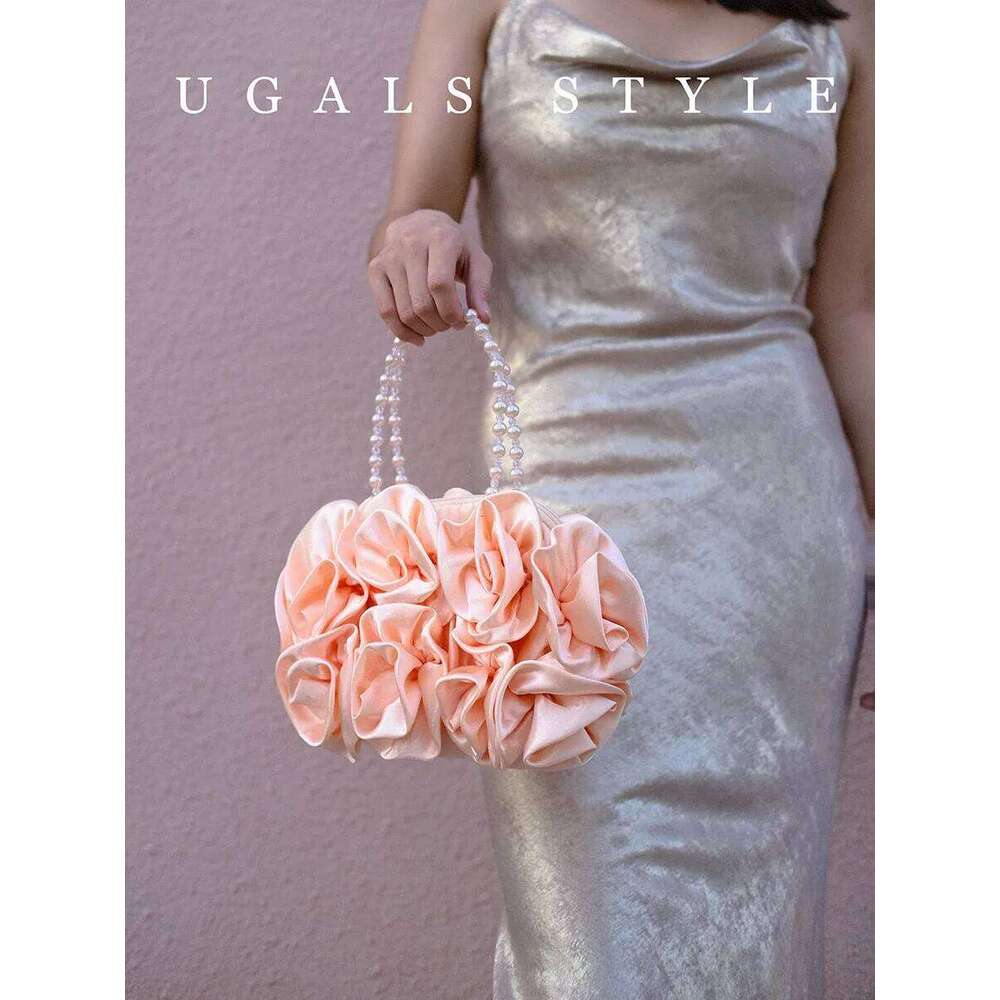 Designer Bag Dress Bag White Bride Clutches Ladies Party Handbag Woman Purple Evening Flower Bags Floral Wedding Clutch
