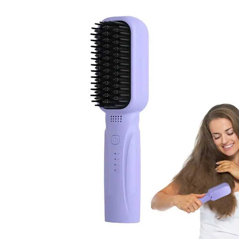 Hair Straightener Professional Quick Heated Electric Hot Comb Hair Straightener Personal Care Multifunctional Hairstyle BrushXJ250621