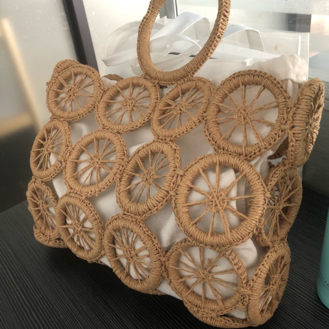 Women's Fashion Vacation Beach Bag Free Shipping Large Capacity Ins Handmade Weaving Handbag Luxury Designer Shoulder Bag