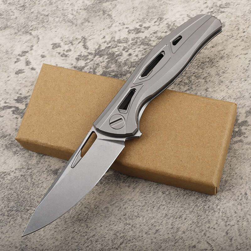 New M390 Steel TC4 Titanium Alloy Handle High Hardness Pocket Fishing knife Fruit Collection Survival EDC Knife