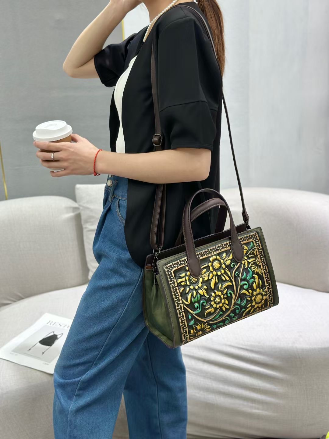 RH8876-1 Chinese Floral - Embroidered Handbags designer bag Support customization
