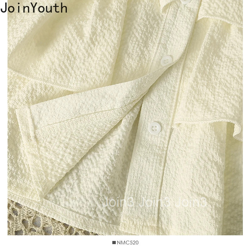 Crop Tops Blouses for Women 2025 Blusas Mujer De Moda Long Sleeve Off Shoulder Shirts Folds Bandage Ruffles Summer Sweet Blouse