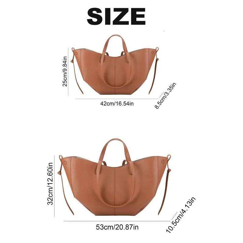 Leather Handbags Shopping Tote Bags Solid Color Commuting Travel With Purse Shoulder Grocery Storage Bag Underarm Handbag