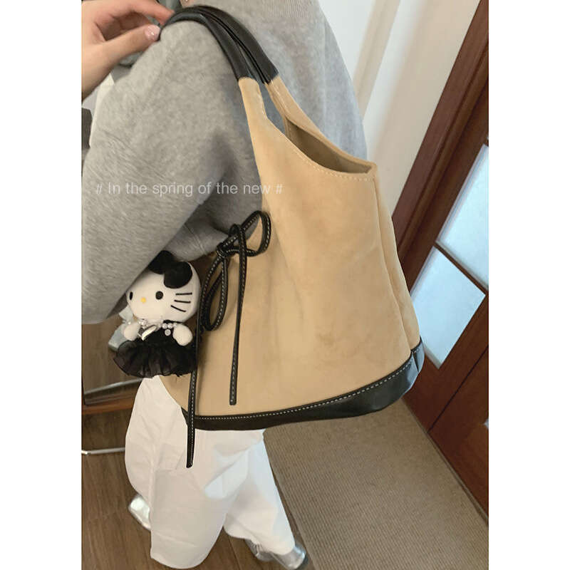 designer bag Autumn Suede Handheld Basket for Women 2024 New Tote Large Capacity Underarm Bag