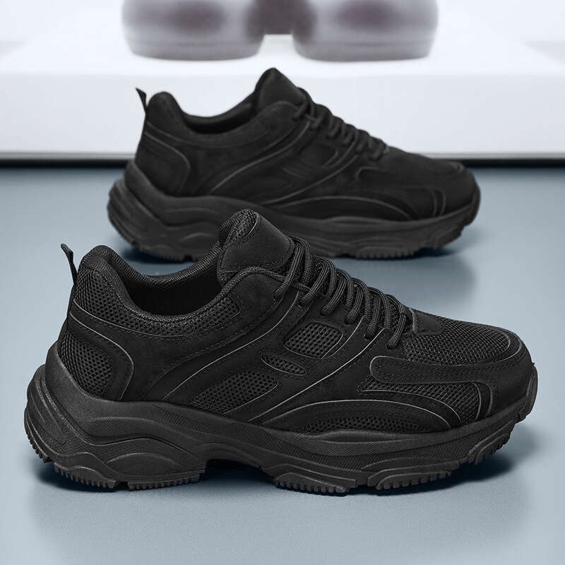 Summer Men's New Breathable Mesh Men Korean Style new Trendy Versatile Thick Sole Sneakers Casual Dad Shoes