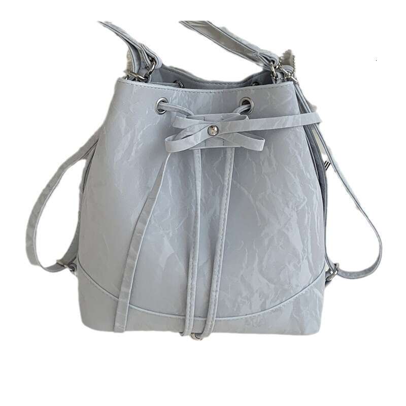 Summer Fresh Green Bucket designer bag Bag for Women, Single 2024 New Fashionable Double Shoulder Bag, Casual Large Capacity Backpack
