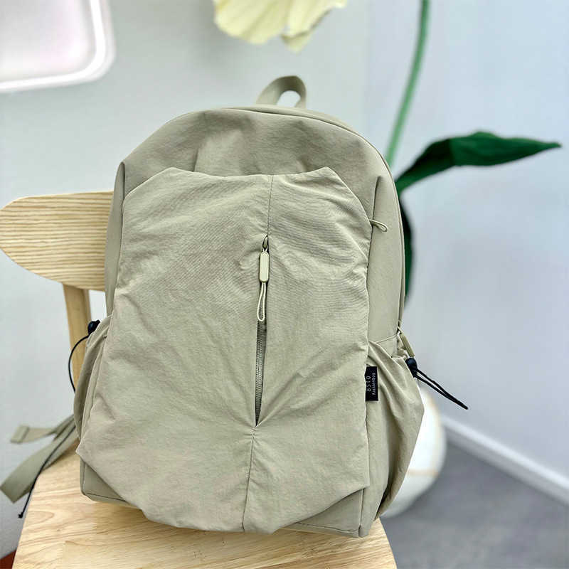 Backpack Simple For Female College Students Baistu Solid Color Lightweight Casual Fashion Travel Laptop Backpack