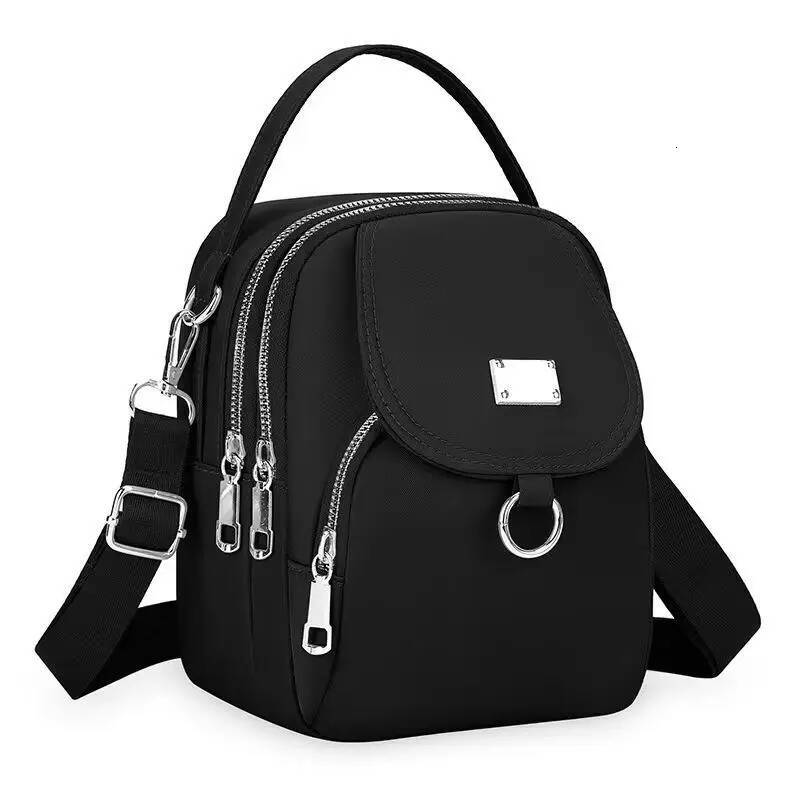 DHGM Durable Oxford Women Mini 3 Layers Shoulder Girls Shopping Phone Bag Lightweight Handbag Suitable For Going Out