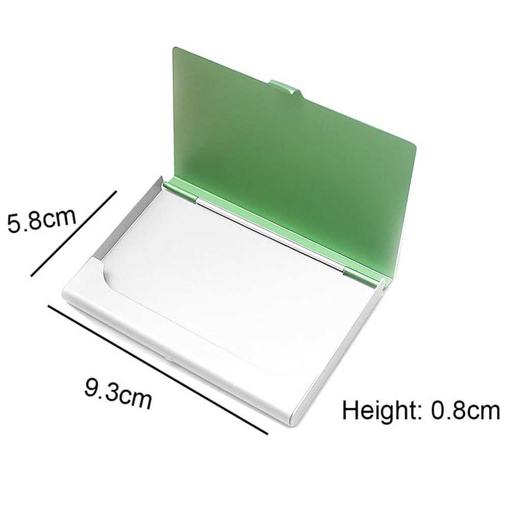 Creative Aluminium Alloy Business Card Case Card Holder Metal Box Cover Credit Men Business Card Holder Card Metal Wallet Z250621