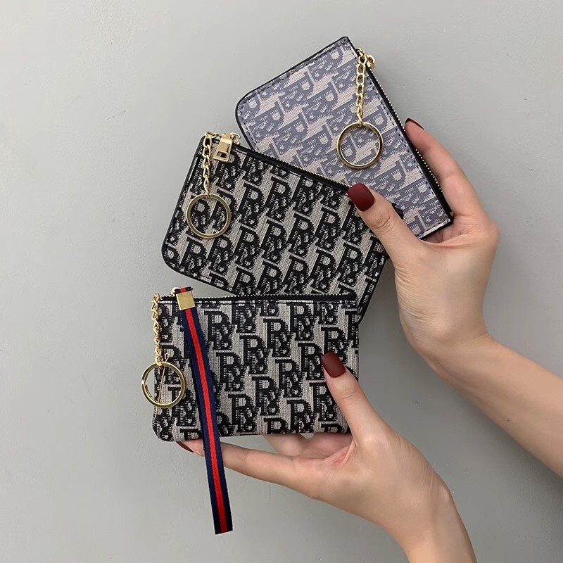 Designer Purses For Women Designer Wallet Wallet Men Travel Uxury Wallet Minimalist Canvas Leather Wallet High Capacity Multiple Card Slots White Blue