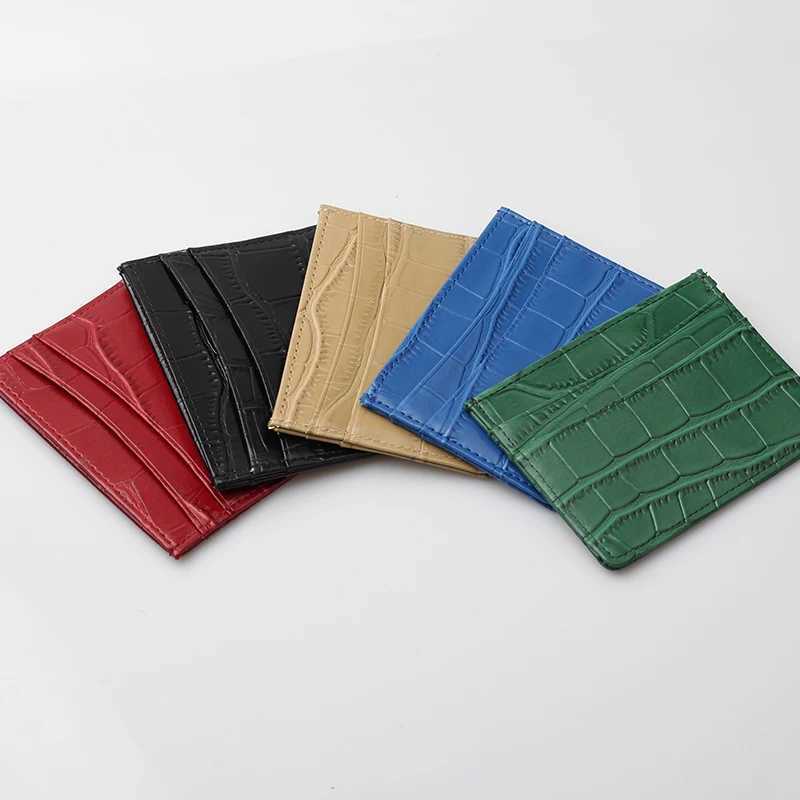 New Cow Leather MenHIGHREAL Card Bag Coin Purse Slim Holder Wallet For Men and Women ID Card Pocket Z250621