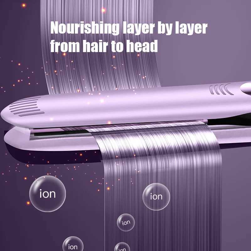 2 In 1 Flat Iron Hair Straighteners Adjustable Temperature 26MM Curling Iron Electric Striaghtener Woman With Digital DisplayXJ250621