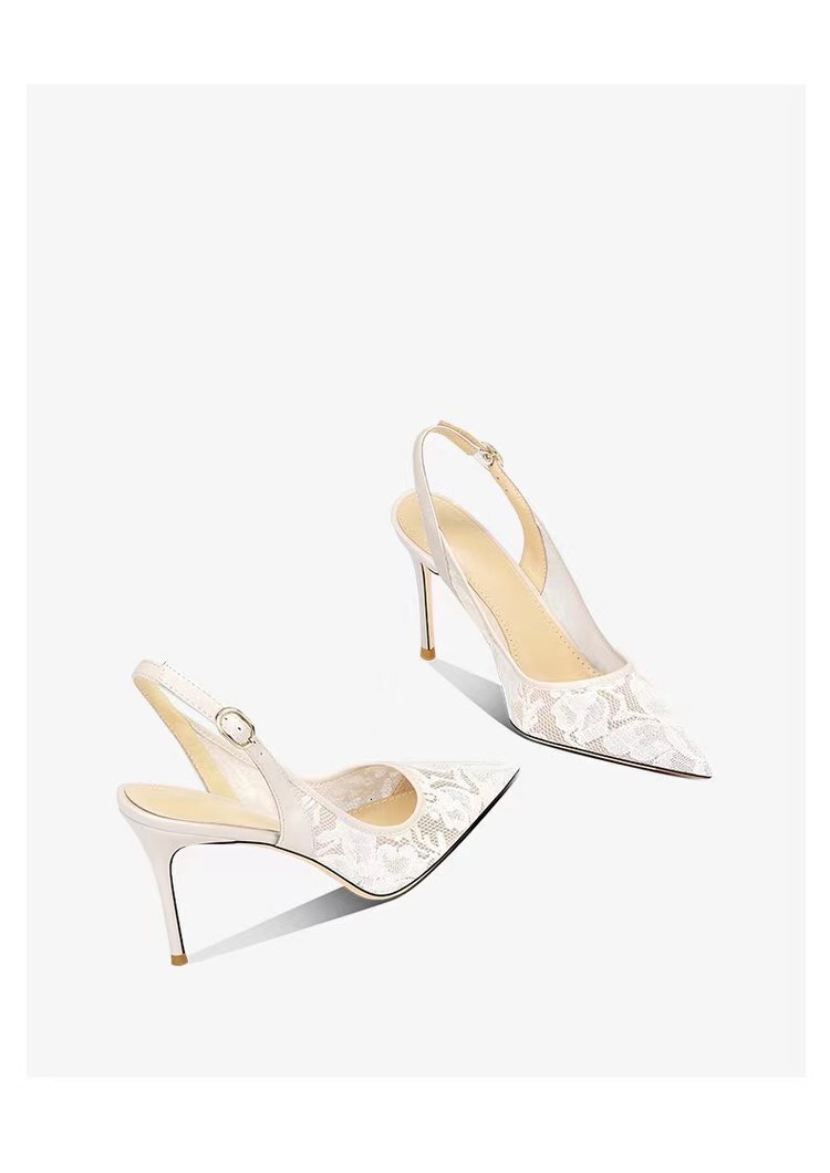 Luxury Brand Designer Shoes Sandals Single Shoes Elegant Shallow Mouth French Style New Chinese Style Closed Toe Sandals Pointed Toe One Strap Thin He