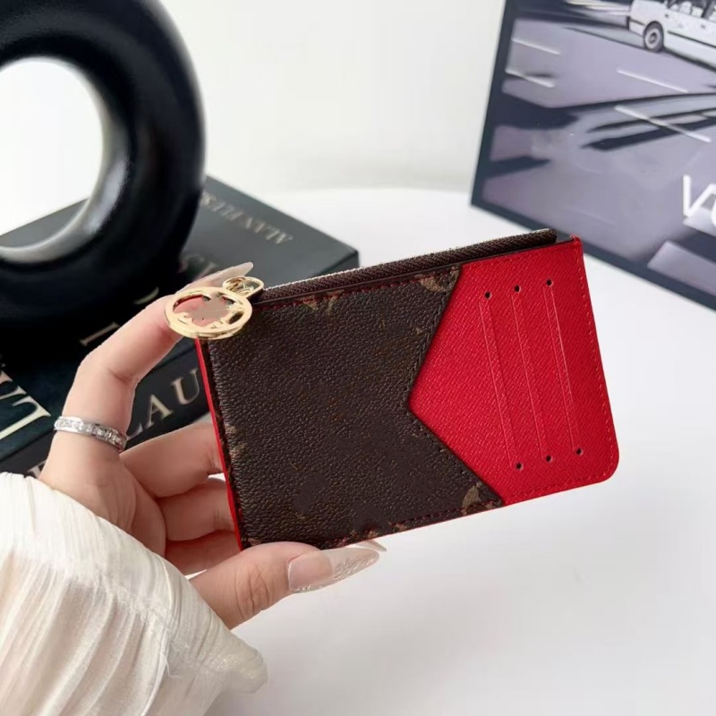 Luxury Designer Card Holder, Luxury Brand Wallet, Men's and Women's Credit Card Holder ,Leather Keychain Wallet Fashionable Card Holder with Dust Bag Box 12.5cm*8cm
