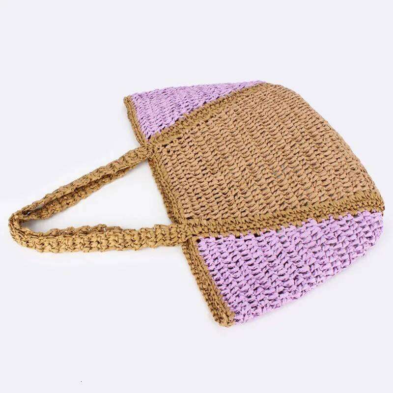 luxury bag Handbag Summer Beach Rattan Woven Handmade Straw Large Capacity Totes Women Shoulder Bag Bohemia New