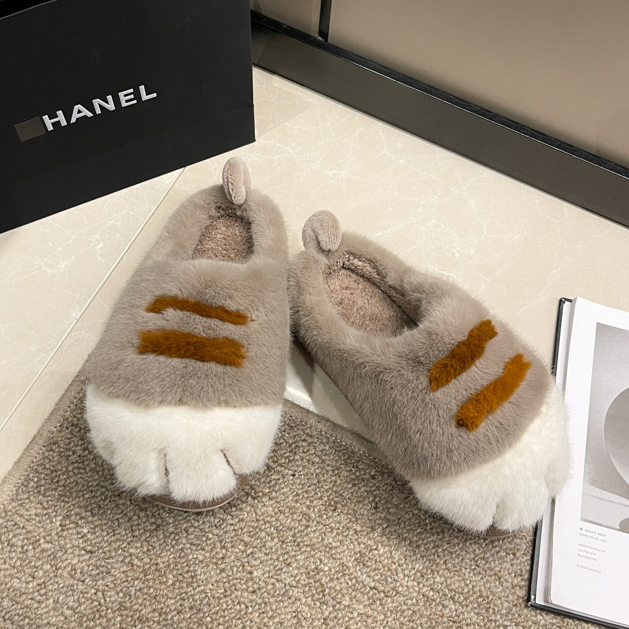 Women in Winter Thickened with Fleece to Prevent Cold and Keep Warm Cute Home slippers Plus size 36-43 Free Shipping
