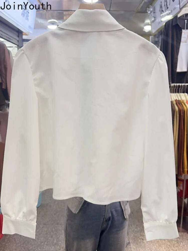 Blouses Women Temperament Lady Tops Stand Neck Long Sleeve Shirts Camisas De Mujer Hollow Out Ruffles Embroidery Sequin Blouse