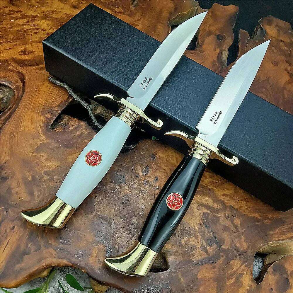Russian Nkvd Ussr Finka NKVD 440C Tactical Military Fixed Blade Hunting Self Defense EDC Outdoor Survival Cutting Knife