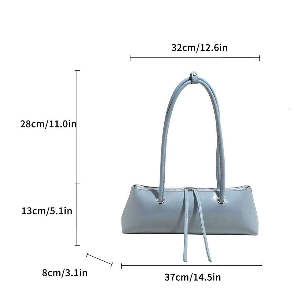 Fashion Women's Commuter Quality Pu Leather Underarm Ladies Large Capacity Shoulder Handbag Pillow Travel Bag Female