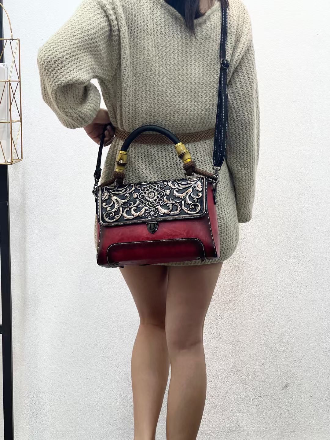 RH8783 Chinese Floral - Embroidered Handbags designer bag Support customization