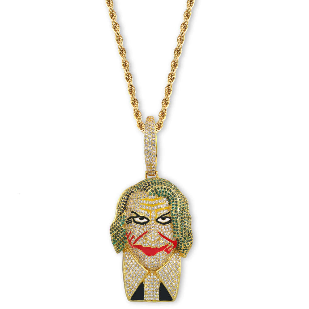 Hip Hop Necklace Accessories Batman Joker Pendant Street Style Personality Clavicle Chain for Men
