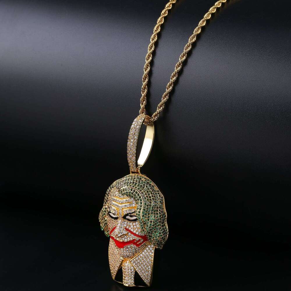 Hip Hop Necklace Accessories Batman Joker Pendant Street Style Personality Clavicle Chain for Men
