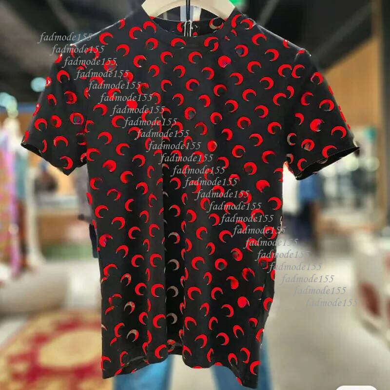 Designer Elastic Slimming T-shirt Ice Silk Sunscreen Moon Top Crescent Small Marine Women's Black Sports Shorts Set Wholesale 2025 b6 45