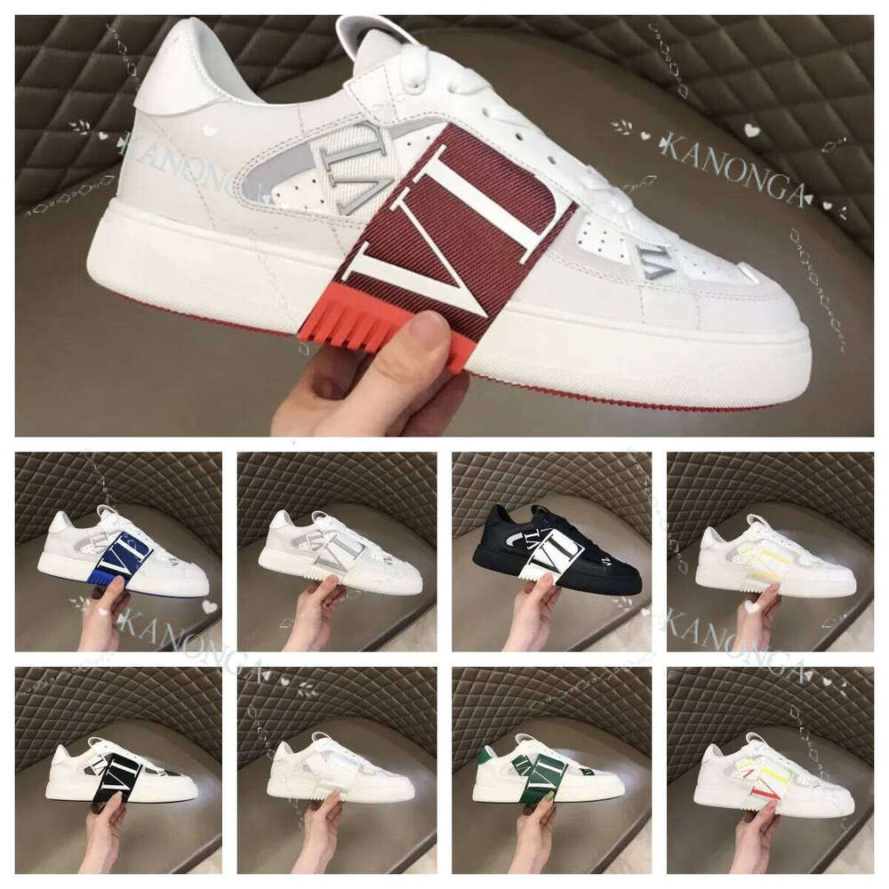 2025 Designer Calfskin Men Casual Shoes Genuine Leather Trainers Fabric Sneaker Platform Wedges Sneakers