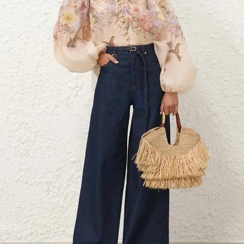 Free shipping designer bag Blogger Style Fashionable Straw Bag 2025 New Tassel Woven Bag Handbag Shoulder Bag Tote Bag Women Bag Personality