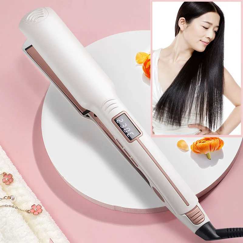 Professional Straightening Irons Salon Styling Ceramic Coated Wide Plates Hair Straightener Infrared Hair Care For Dry And WetXJ250621