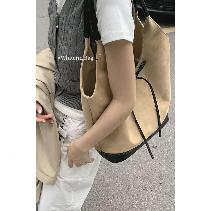 designer bag Autumn Suede Handheld Basket for Women 2024 New Tote Large Capacity Underarm Bag