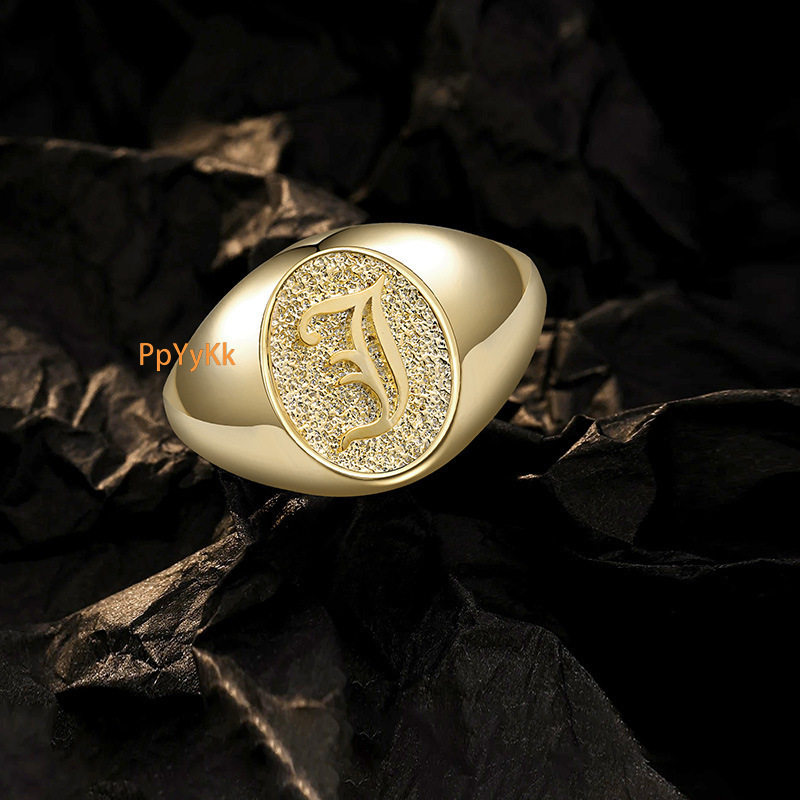 Luxury Jewelry Diamond Inlaid Hip Hop Eye Ring Gold Inlaid Unisex Bold Trendy Finger Ring Through diamond testing