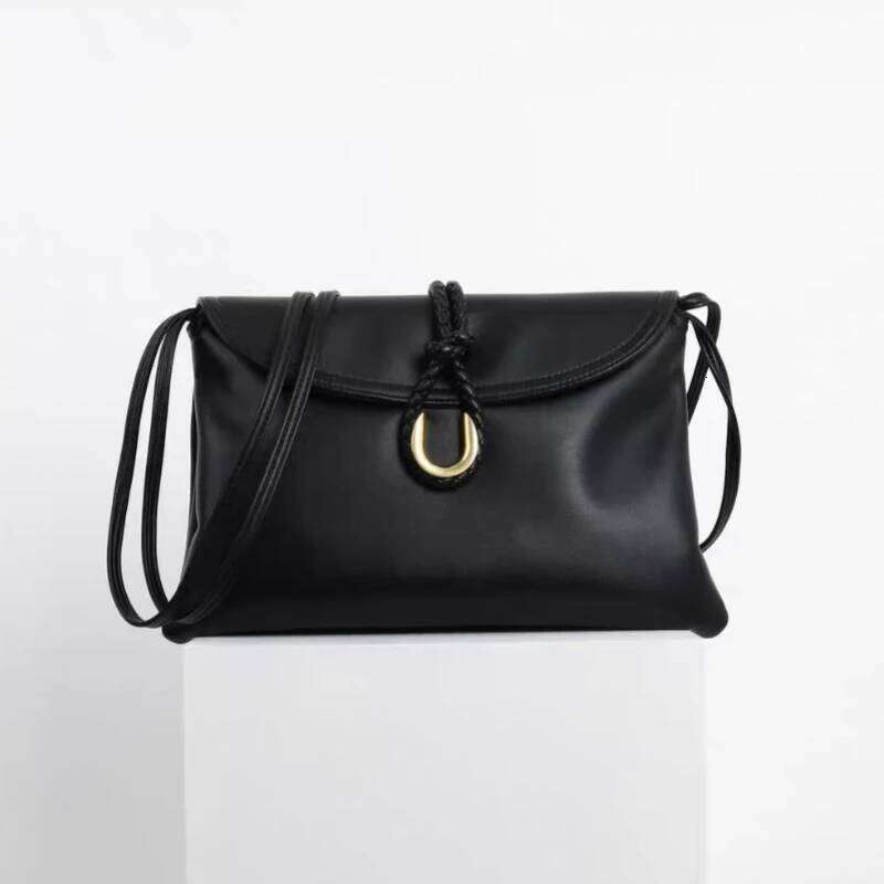 2025 New Envelope Saddle Shoulder Women Brand Designer Metal Decoration Messenger Bags Genuine Leather Armpit Bag Handbags