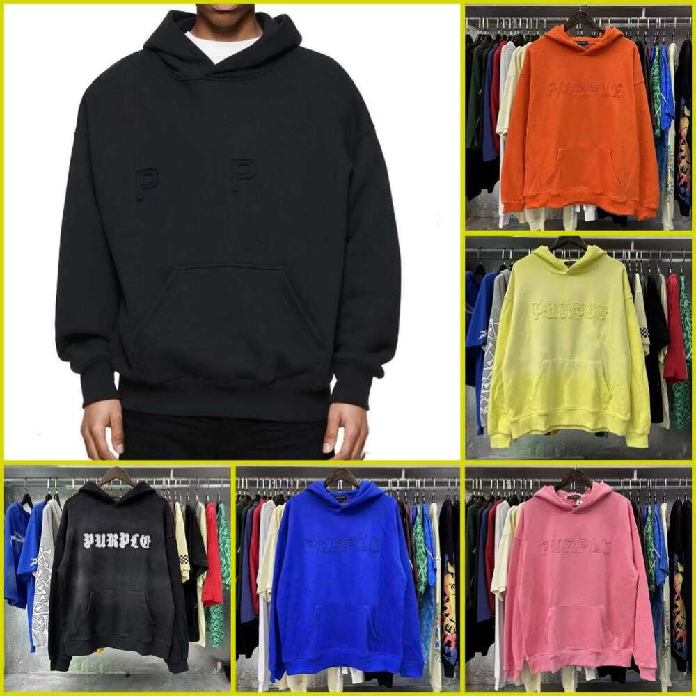 Purple Hoodie New Autumn Street Clothing Winter Purple Unique Printed Pullover Mens High Quality Casual Sports Luxury Fashion Classic Trend Designer Hoodie zcd