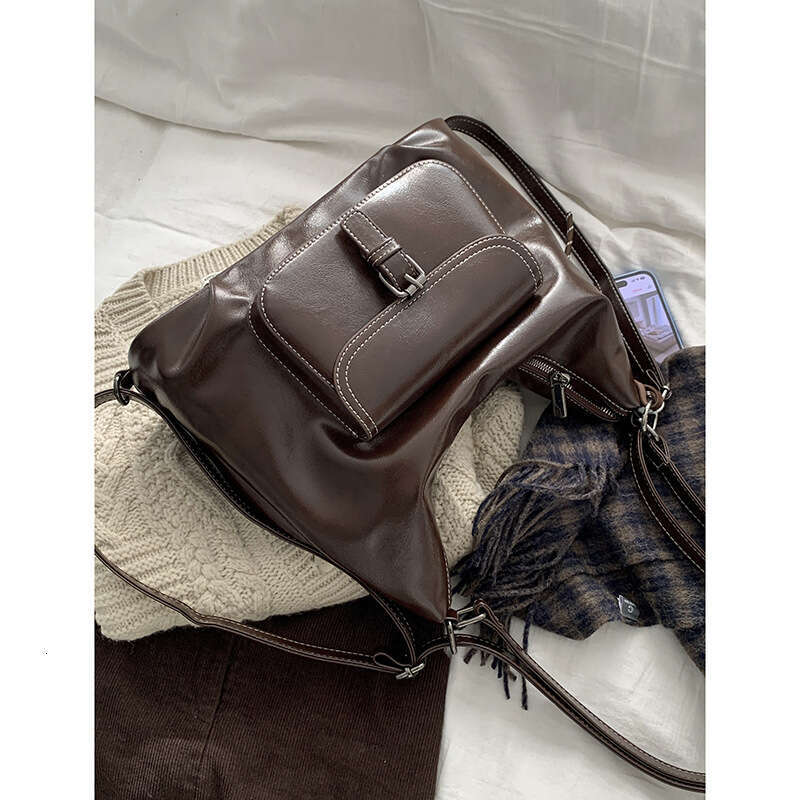designer bag Milad Underarm Women's Backpack Winter 2024 New Simple Single Shoulder Large Capacity Tote Bag