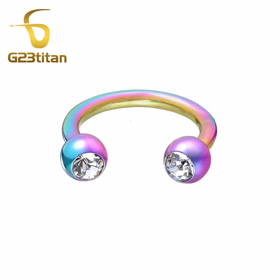 6-12mm Colorful Labret Stud Bananabell Horseshoe Ring Lip Nose Septum Ear Cartilage Tragus Helix Piercing Body Jewelry 250617