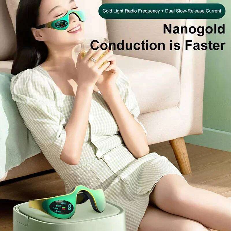 Designer Luxury Electric Massager Wrinkle Aging EMS Eye Beauty Tool Massage Rechargeable Eyes Fatigue Relief Anti Dark Circle Device